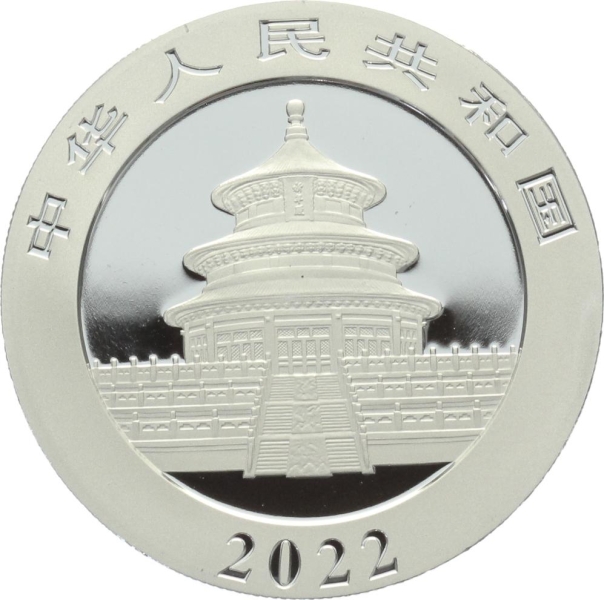 China 10 Yuan 2022 Silber Panda - 30 Gramm Feinsilber